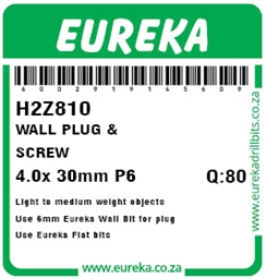 H2Z810 - Wall Plug & Screw -H2Z810_label_T